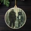 Personalized Bigfoot 1910s Portrait Wooden Ornament Custom Historical Art From Photo