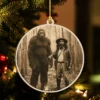 Personalized Bigfoot 1910s Portrait Wooden Ornament Custom Historical Art From Photo