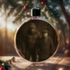 Personalized Bigfoot 1920s Photo Christmas Ornament Custom Face Vintage Gift