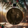 Personalized Bigfoot 1920s Photo Christmas Ornament Custom Face Vintage Gift