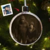 Personalized Bigfoot 1920s Photo Christmas Ornament Custom Face Vintage Gift