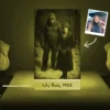 Personalized Bigfoot 1920s Photo LED Lamp Custom Face & Engraved Base Night Light