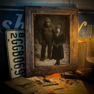 Personalized Bigfoot 1920s Photo Poster Custom Face Vintage Wall Art