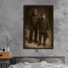Personalized Bigfoot 1920s Photo Poster Custom Face Vintage Wall Art