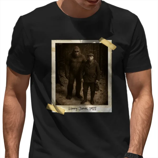Personalized Bigfoot 1920s Photo Shirt Custom Face Vintage Polaroid Tee