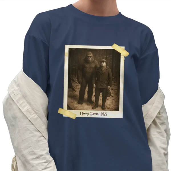 Personalized Bigfoot 1920s Photo Shirt Custom Face Vintage Polaroid Tee