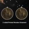 Personalized Bigfoot 1920s Photo Wooden Ornament Custom Face Vintage Christmas Gift