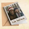 Personalized Bigfoot Photo Christmas Card Funny Custom Sasquatch Greeting Card