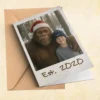 Personalized Bigfoot Photo Christmas Card Funny Custom Sasquatch Greeting Card
