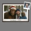 Personalized Bigfoot Photo Christmas Poster | Custom Face & Text Wall Art 30 Personalized Bigfoot Photo Christmas Poster Custom Face & Text Wall Art