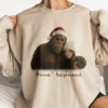 Personalized Bigfoot Photo Christmas Shirt Custom Face & Text Sasquatch Tee