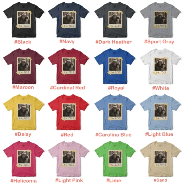 Personalized Bigfoot Polaroid Christmas Shirt | Custom Photo & Text Vintage Tee - Image 10