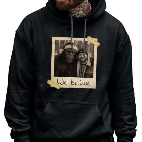 Personalized Bigfoot Polaroid Christmas Shirt Custom Photo & Text Vintage Tee