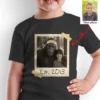 Personalized Bigfoot Polaroid Christmas Shirt Custom Photo & Text Vintage Tee
