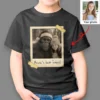 Personalized Bigfoot Polaroid Christmas Shirt Custom Photo & Text Vintage Tee