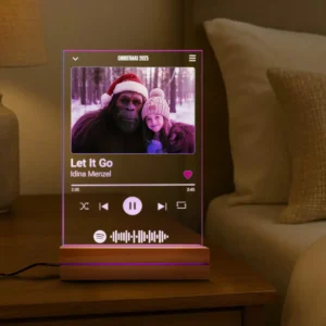 Personalized Bigfoot Spotify Plaque LED Light | Custom Photo & Music Song Lamp Christmas Gift 26 Personalized Bigfoot Spotify Plaque LED Light Custom Photo & Song 3D Lamp