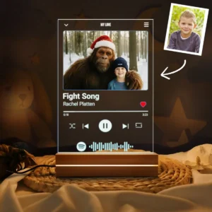 Personalized Bigfoot Spotify Plaque LED Light | Custom Photo & Music Song Lamp Christmas Gift 21 Personalized Bigfoot Spotify Plaque LED Light Custom Photo & Song 3D Lamp