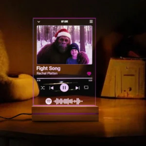 Personalized Bigfoot Spotify Plaque LED Light | Custom Photo & Music Song Lamp Christmas Gift 23 Personalized Bigfoot Spotify Plaque LED Light Custom Photo & Song 3D Lamp