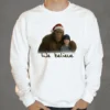 Get your funny personalized Bigfoot Christmas sweatshirt, a vintage custom Sasquatch pullover.