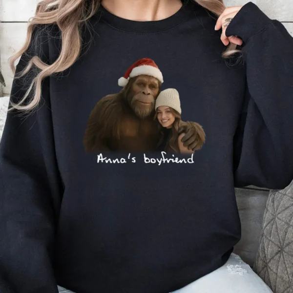Get your funny personalized Bigfoot Christmas sweatshirt, a vintage custom Sasquatch pullover.
