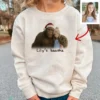 Get your funny personalized Bigfoot Christmas sweatshirt, a vintage custom Sasquatch pullover.