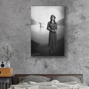 Personalized 1934 Nessie Canvas Custom Your Face in Vintage Loch Ness Monster Art