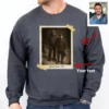 Custom Personalized Bigfoot Photo 1920s Sweatshirt Vintage