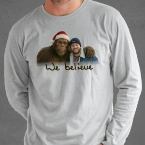 Personalized Bigfoot Photo Christmas Long Sleeve Tee | Funny Custom Sasquatch Crewneck 14 Personalized Bigfoot Photo Christmas Long Sleeve Tee Funny Custom