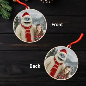 Personalized Christmas Yeti Wooden Ornament | Classic 1964 Stop-Motion Movie Custom Gift 24 Personalized Christmas Yeti Wooden Ornament, Classic 1964 Stop-Motion Movie Custom
