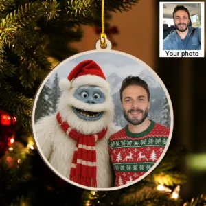 Personalized Christmas Yeti Wooden Ornament | Classic 1964 Stop-Motion Movie Custom Gift 17 Personalized Christmas Yeti Wooden Ornament, Classic 1964 Stop-Motion Movie Custom
