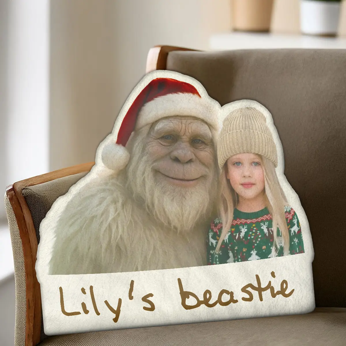 Personalized Yeti Christmas Pillow | Custom Photo Plushie, Magical Keepsake 6 Personalized Yeti Christmas Pillow Custom Photo Plushie, Magical Keepsake