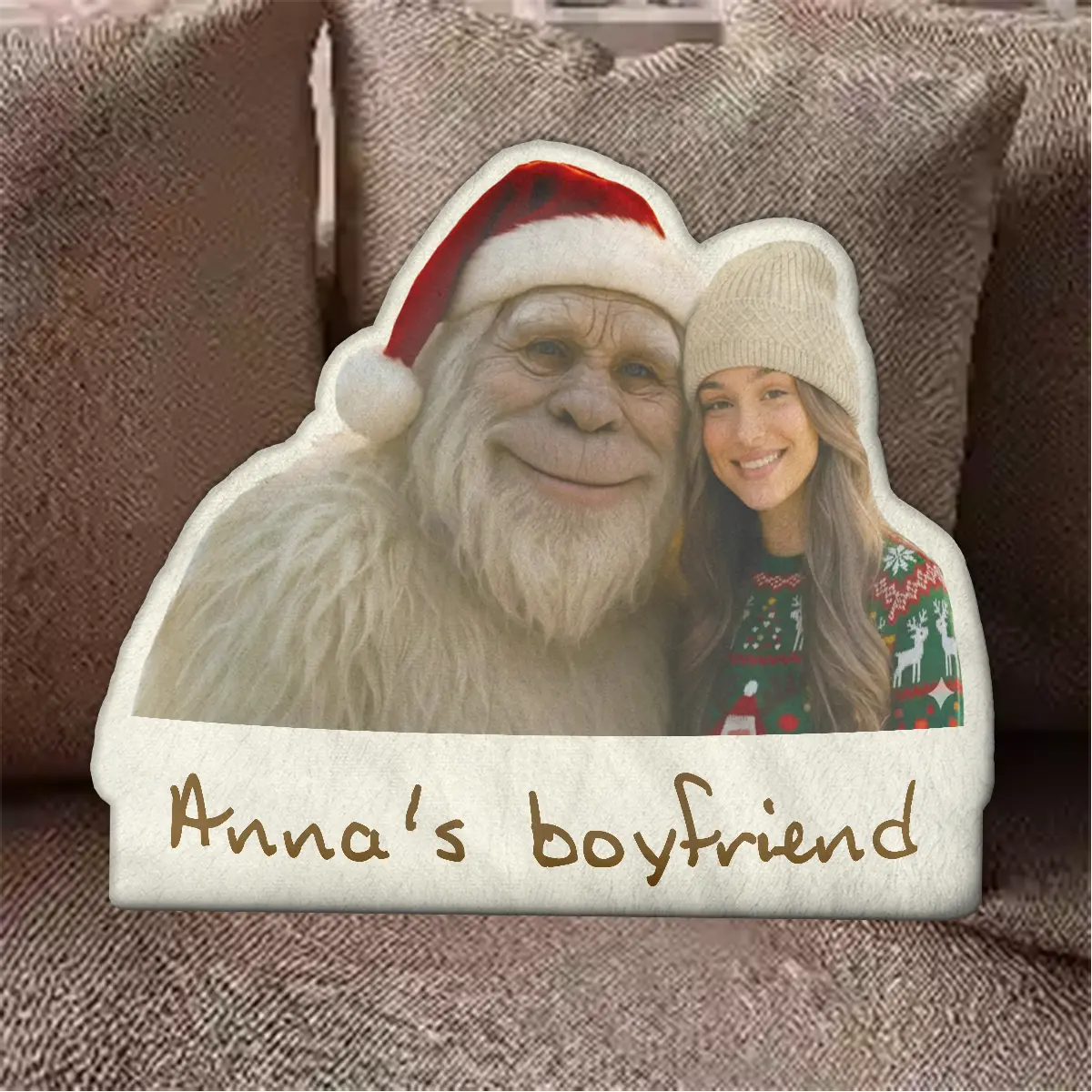 Personalized Yeti Christmas Pillow | Custom Photo Plushie, Magical Keepsake 8 Personalized Yeti Christmas Pillow Custom Photo Plushie, Magical Keepsake