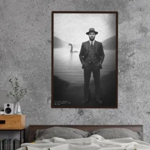 Custom 1930s Nessie Portrait Poster Vintage Personalized Loch Ness Monster Art Decor
