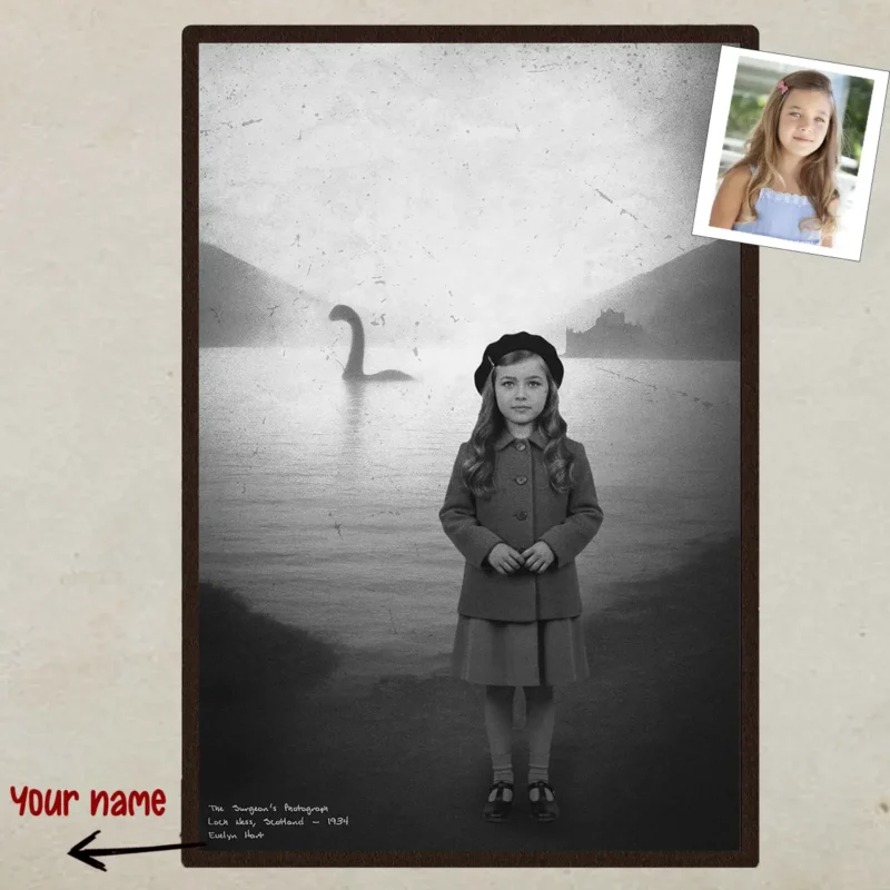Unlocking The Loch Ness Monster Mystery: Your Ultimate Guide 21 Custom 1930s Nessie Portrait Poster Vintage Personalized Loch Ness Monster Art Decor