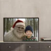 Personalized Yeti Christmas Poster Custom Photo Wall Art, Magical Keepsake