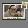 Personalized Yeti Christmas Poster Custom Photo Wall Art, Magical Keepsake