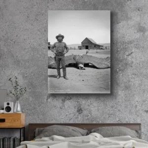 Personalized 1890s Thunderbird Canvas Custom Face Mythic Tombstone Hunter Art Ready to Hang