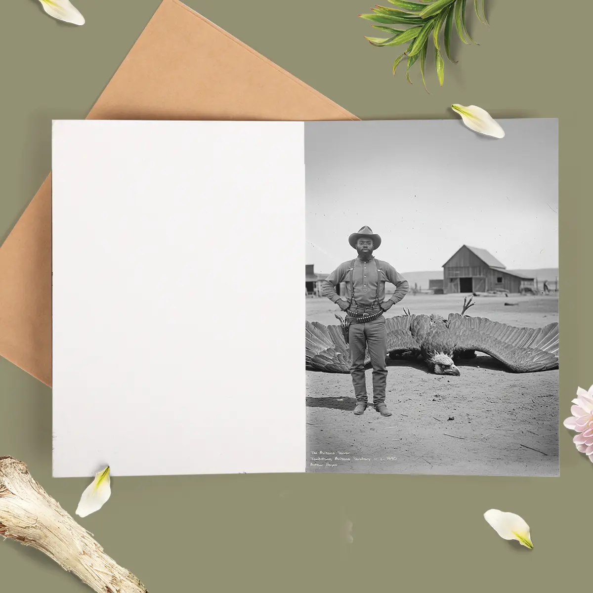 Personalized 1890s Thunderbird Card | Custom Face Mythic Tombstone Hunter Greeting Card 6 Personalized 1890s Thunderbird Card Custom Face Mythic Tombstone Hunter Greeting Card