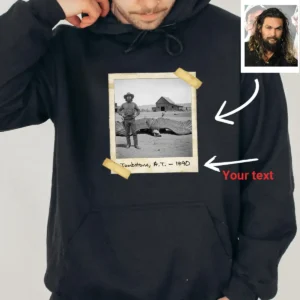 Personalized 1890s Thunderbird Hoodie Custom Face Mythic Tombstone Hunter Hooded Sweatshirt