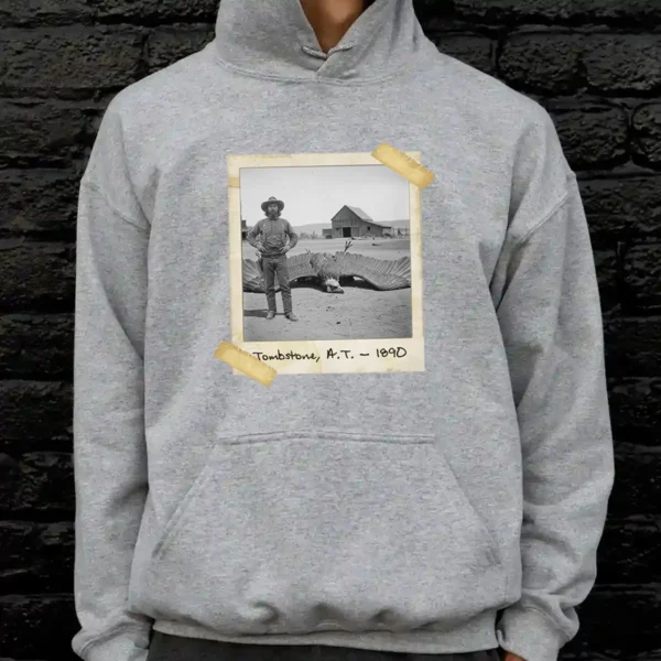 Personalized 1890s Thunderbird Hoodie Custom Face Mythic Tombstone Hunter Hooded Sweatshirt