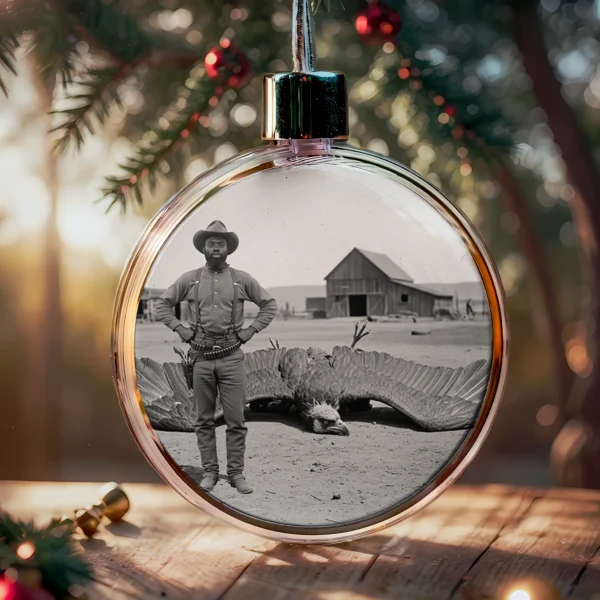 Personalized 1890s Thunderbird Ornament Custom Face Mythic Tombstone Hunter Christmas Gift