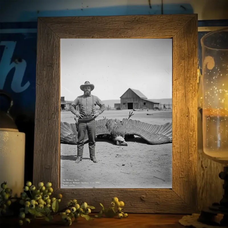 Personalized 1890s Thunderbird Poster Custom Face Mythic Tombstone Hunter Art