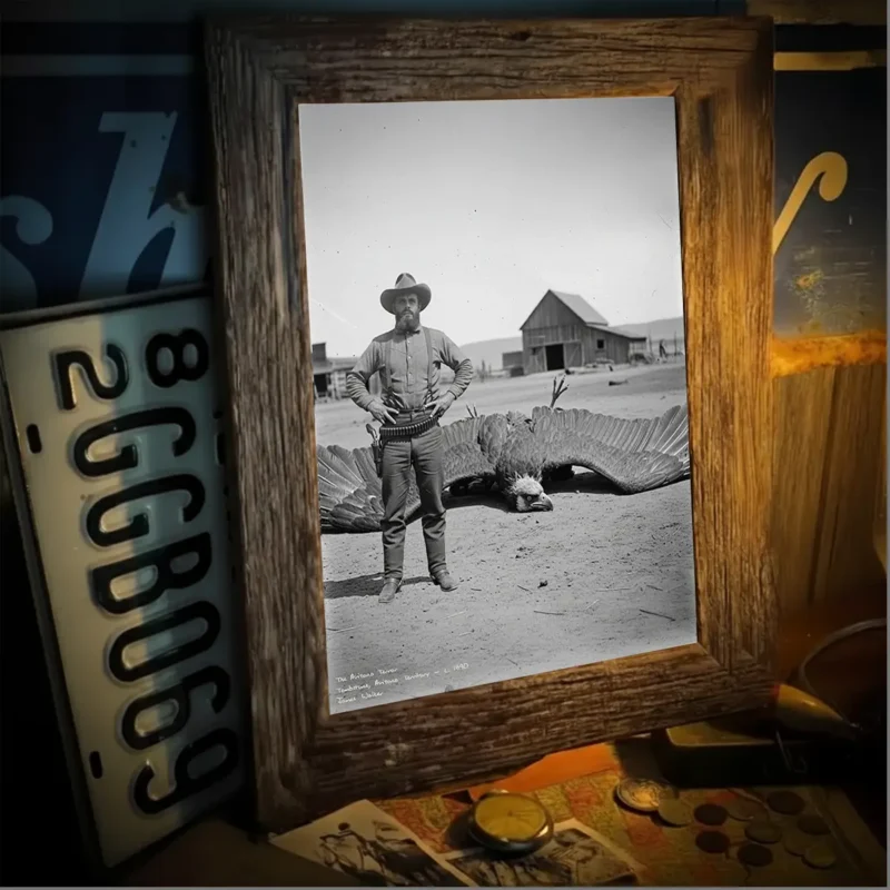 Personalized 1890s Thunderbird Poster Custom Face Mythic Tombstone Hunter Art