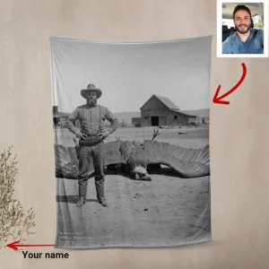 Personalized 1890s Thunderbird Sherpa Blanket | Custom Face Mythic Tombstone Hunter 18 Personalized 1890s Thunderbird Sherpa Blanket Custom Face Mythic Tombstone Hunter