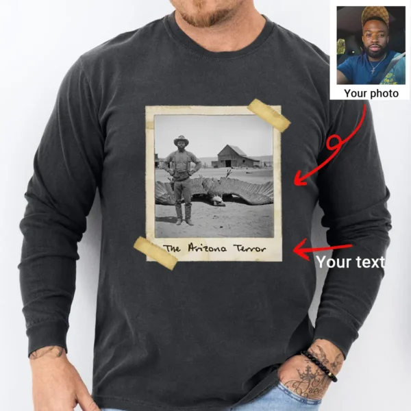 Personalized 1890s Thunderbird Shirt Custom Face Mythic Tombstone Hunter Tee