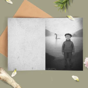 Personalized 1934 Nessie Card | Custom Your Face in Vintage Loch Ness Monster Greeting Card 24 Personalized 1934 Nessie Card Custom Your Face in Vintage Loch Ness Monster Greeting Card