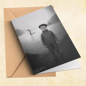 Personalized 1934 Nessie Card | Custom Your Face in Vintage Loch Ness Monster Greeting Card 25 Personalized 1934 Nessie Card Custom Your Face in Vintage Loch Ness Monster Greeting Card