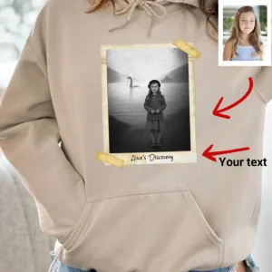 Personalized 1934 Nessie Hoodie | Custom Your Face in Vintage Loch Ness Monster Hooded Sweatshirt 21 Personalized 1934 Nessie Hoodie Custom Your Face in Vintage Loch Ness Monster Hooded Sweatshirt
