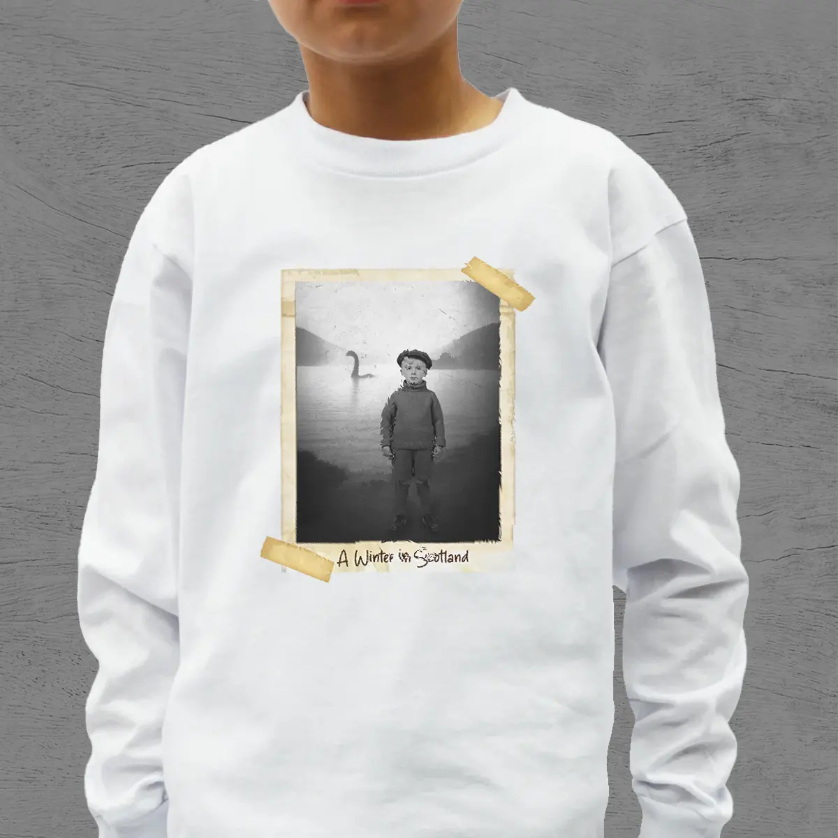 Personalized 1934 Nessie Long Sleeve Tee | Custom Your Face in Vintage Loch Ness Monster Crewneck 11 Personalized 1934 Nessie Long Sleeve Tee Custom Your Face in Vintage Loch Ness Monster Crewneck