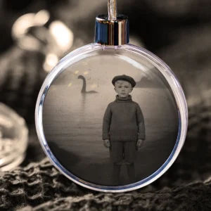 Personalized 1934 Nessie Ornament Custom Your Face in Vintage Loch Ness Monster, Christmas Gift